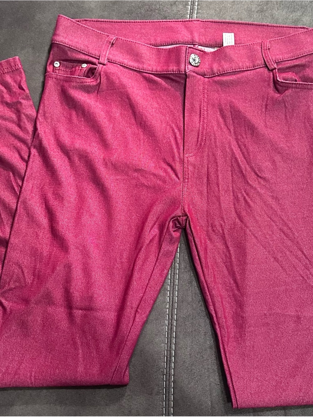 Yelete Women's Fuchsia Stretch Jeggings